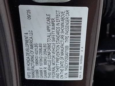 2025 Honda Accord LX