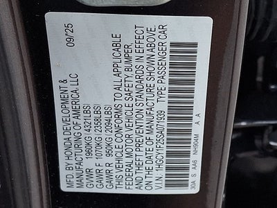 2025 Honda Accord LX