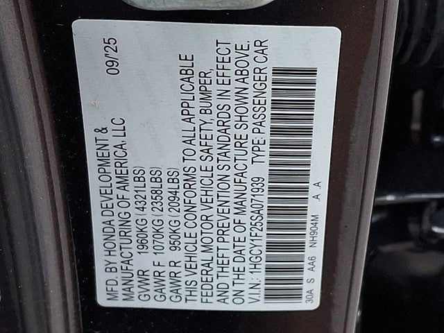 2025 Honda Accord LX