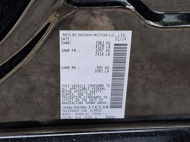 2024 Nissan Altima 2.5 SV
