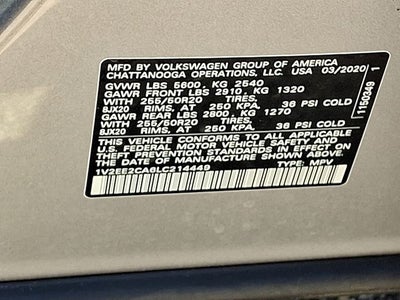 2020 Volkswagen Atlas Cross Sport 3.6L V6 SEL