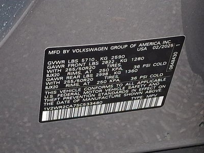 2025 Volkswagen Atlas 2.0T SE w/Technology