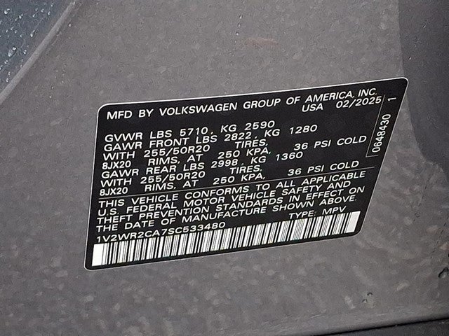 2025 Volkswagen Atlas 2.0T SE w/Technology