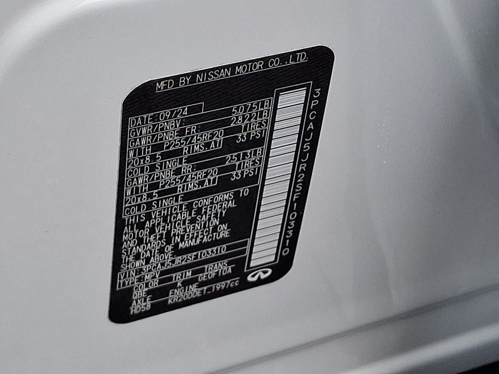 2025 INFINITI QX55 Luxe AWD