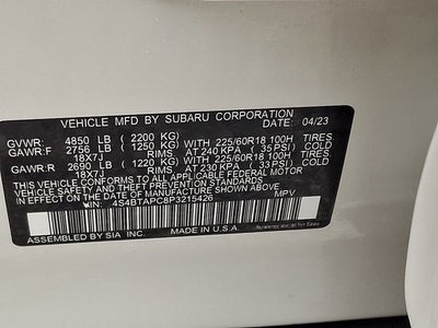 2023 Subaru Outback Touring