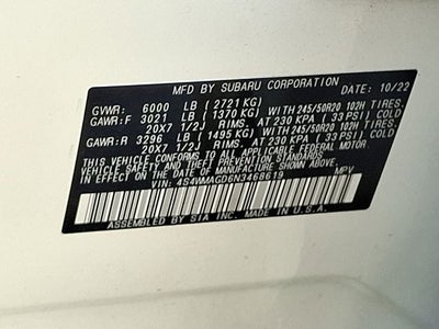 2022 Subaru Ascent Onyx Edition