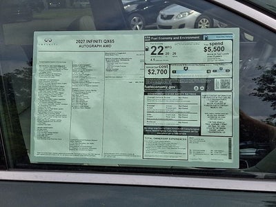 2027 INFINITI QX65 Autograph AWD