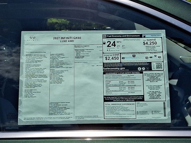 2027 INFINITI QX60 Luxe AWD