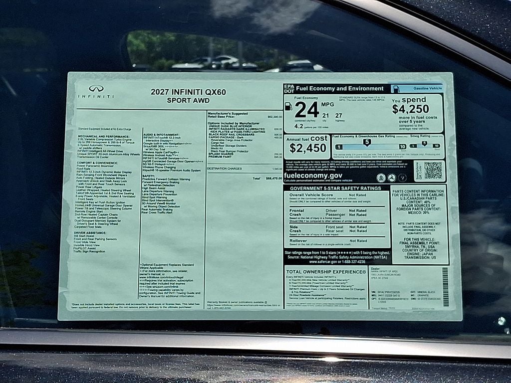 2027 INFINITI QX60 Sport AWD
