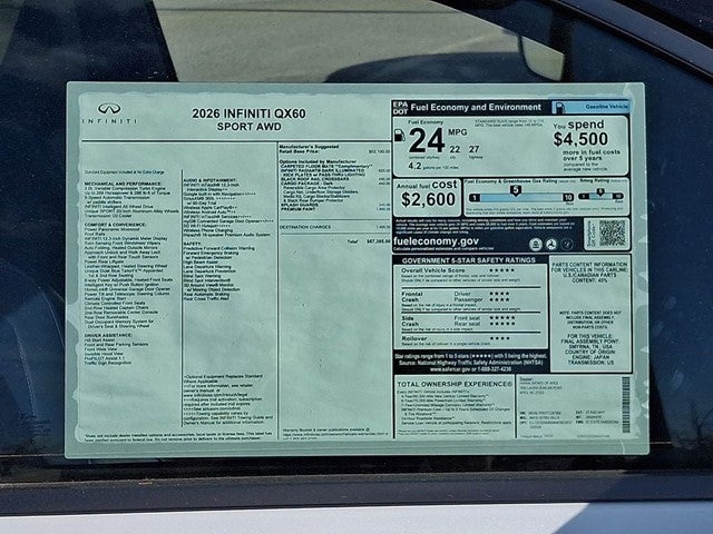 2026 INFINITI QX60 Sport AWD
