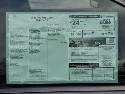 2026 INFINITI QX60 SPORT