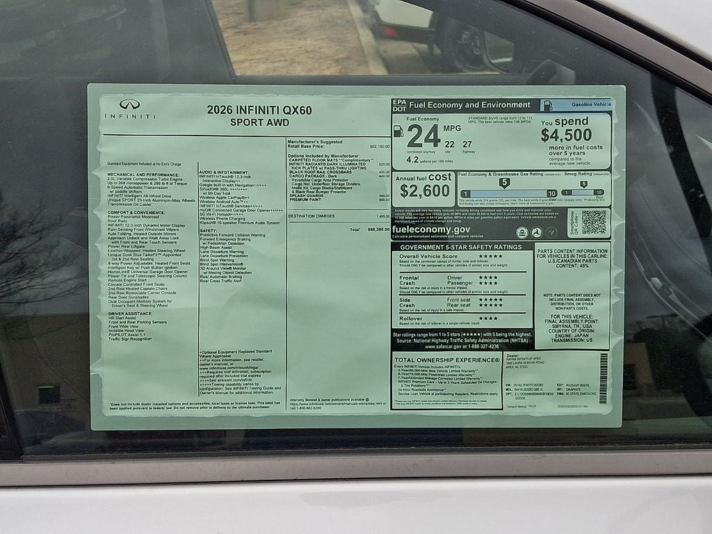 2026 INFINITI QX60 SPORT