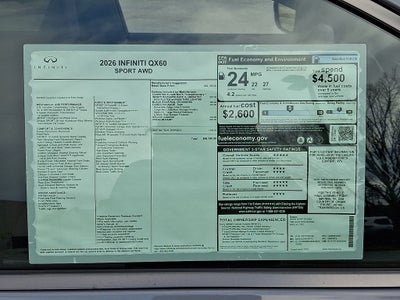 2026 INFINITI QX60 SPORT