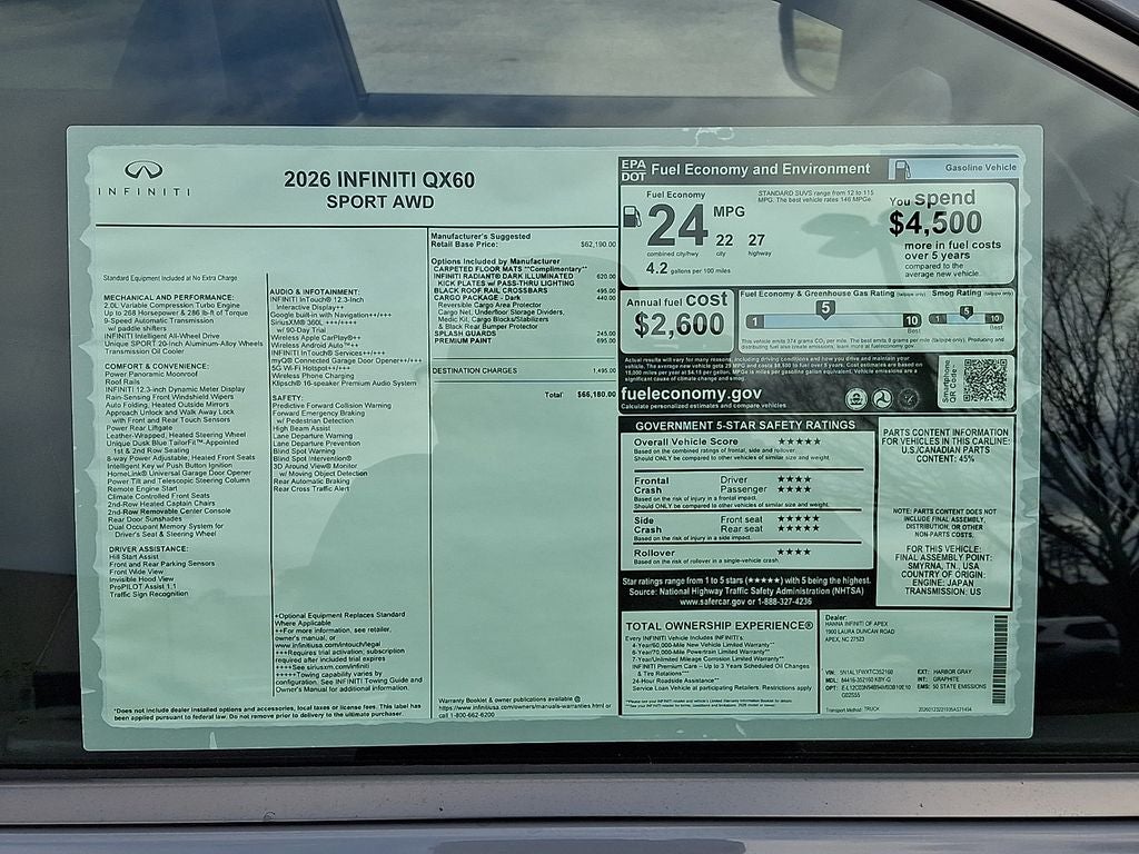 2026 INFINITI QX60 SPORT