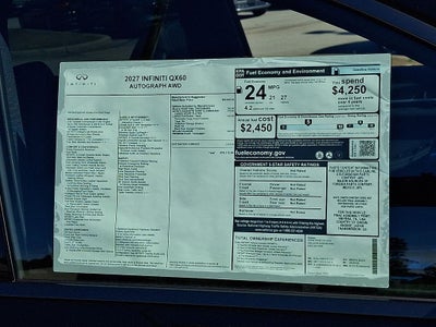 2027 INFINITI QX60 Autograph AWD