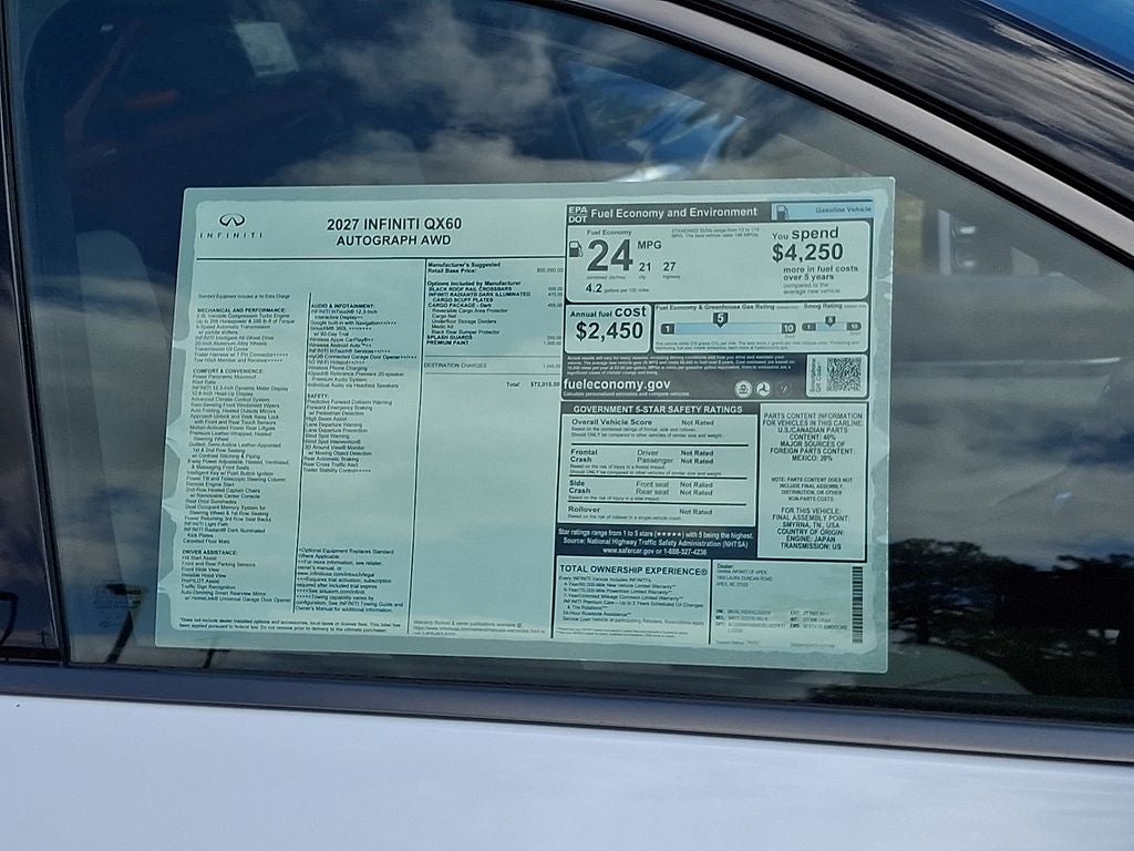 2027 INFINITI QX60 Autograph AWD