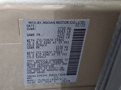 2023 INFINITI QX60 LUXE FWD