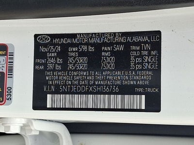 2025 Hyundai Santa Cruz Limited