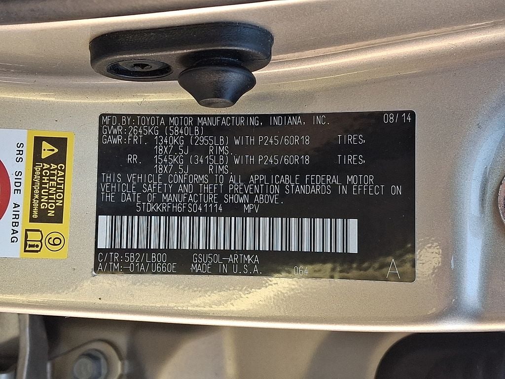 2015 Toyota Highlander XLE V6