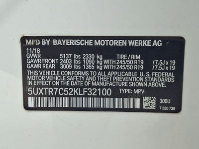 2019 BMW X3 sDrive30i