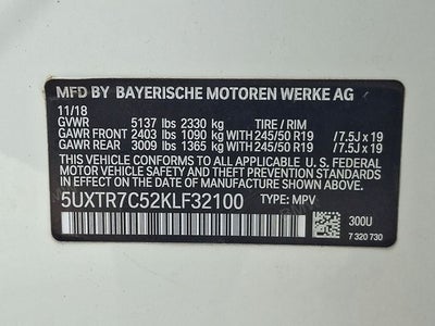 2019 BMW X3 sDrive30i