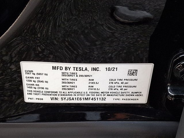 2021 Tesla Model S Plaid