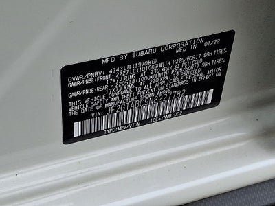 2022 Subaru Crosstrek Base