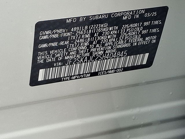 2025 Subaru Forester Wilderness