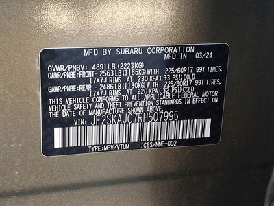 2024 Subaru Forester Wilderness