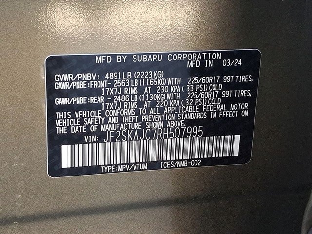 2024 Subaru Forester Wilderness