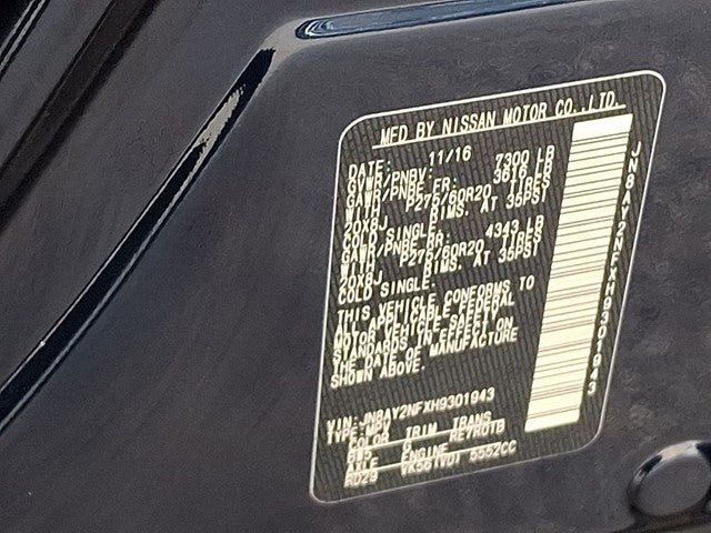 2017 Nissan Armada Platinum