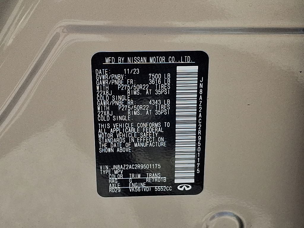 2024 INFINITI QX80 PREMIUM SELECT 4WD
