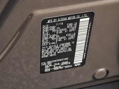 2019 INFINITI QX80 LUXE 4WD