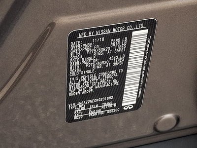 2019 INFINITI QX80 LUXE 4WD