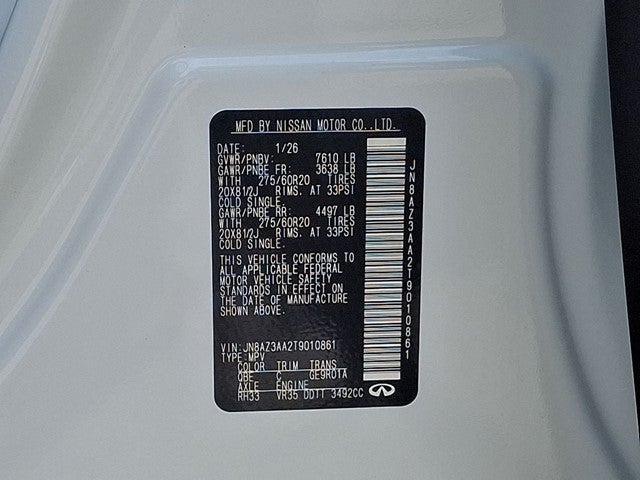2026 INFINITI QX80 Pure 2WD