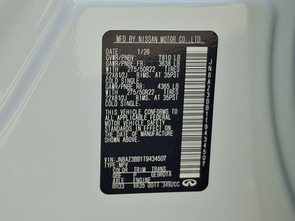 2026 INFINITI QX80 Luxe 4WD