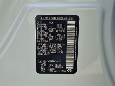 2026 INFINITI QX80 Luxe 4WD