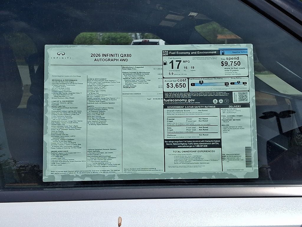 2026 INFINITI QX80 Autograph 4WD