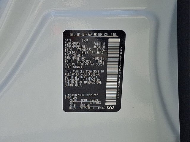 2026 INFINITI QX80 Autograph 4WD