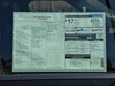 2026 INFINITI QX80 Sport 4WD