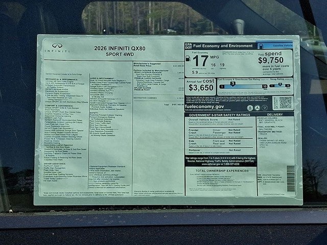 2026 INFINITI QX80 Sport 4WD
