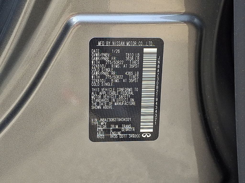 2026 INFINITI QX80 SPORT