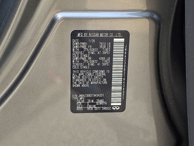 2026 INFINITI QX80 Sport 4WD