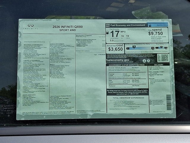 2026 INFINITI QX80 Sport 4WD