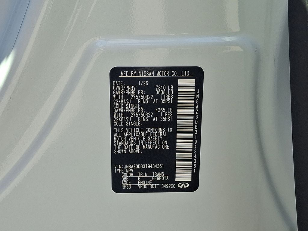 2026 INFINITI QX80 Sport 4WD
