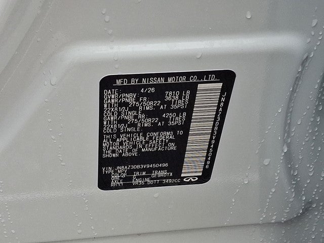 2027 INFINITI QX80 Sport 4WD