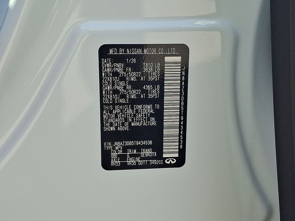 2026 INFINITI QX80 Sport 4WD