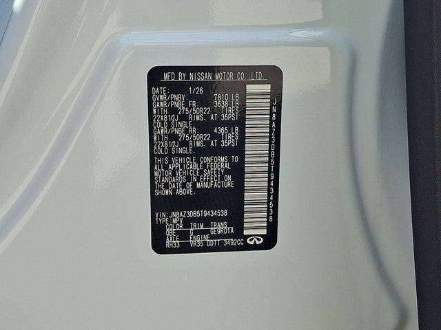 2026 INFINITI QX80 Sport 4WD