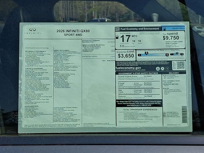 2026 INFINITI QX80 Sport 4WD