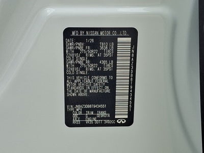 2026 INFINITI QX80 Sport 4WD